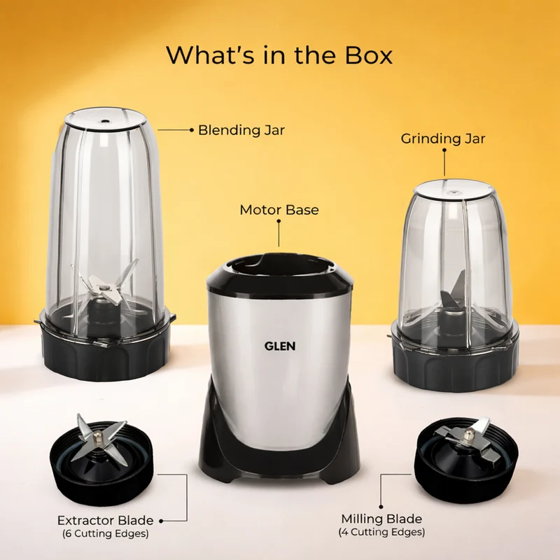 Nutri Blender Mixer Grinder 900W | 2 Unbreakable Jars (1000ml + 800ml) | Dual SS Blades | Smoothie Maker / Mixer / Grinder - SA4048UT - Image 4